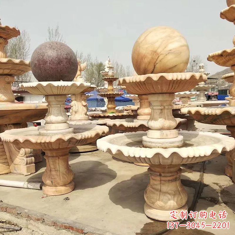 广西河北石雕风水球喷泉,给您无与伦比的美景