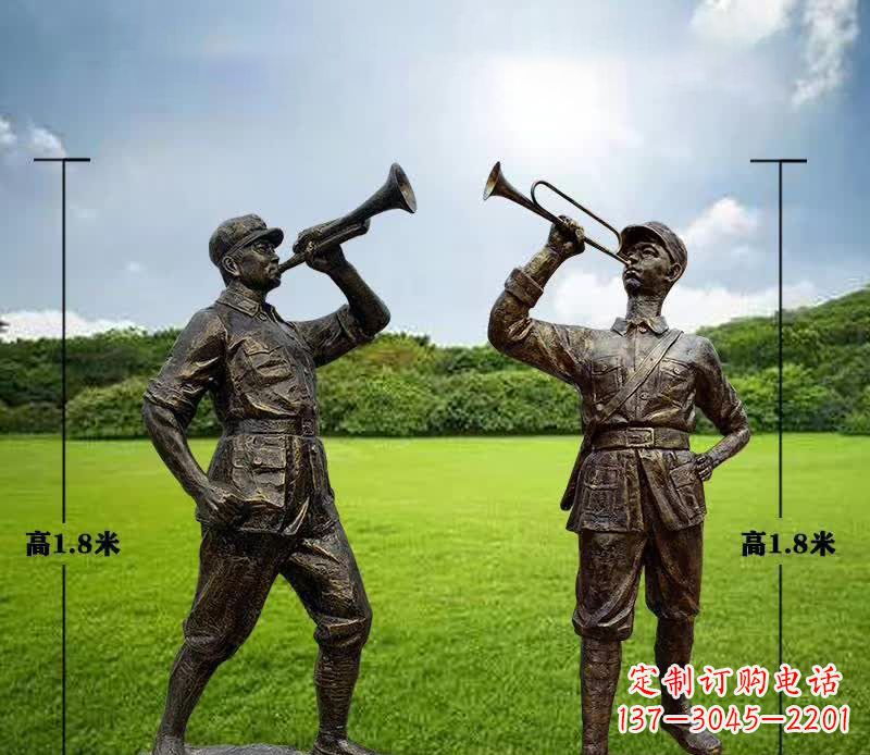 广西红色文化经典——红军铜雕