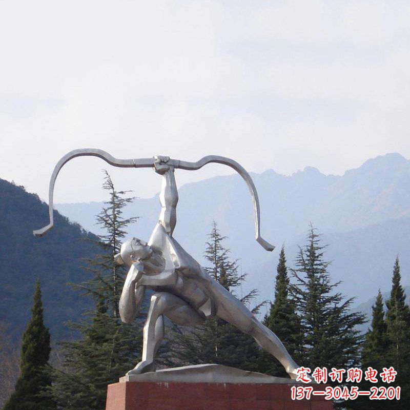 广西后羿雕塑,不锈钢雕塑制作&定制