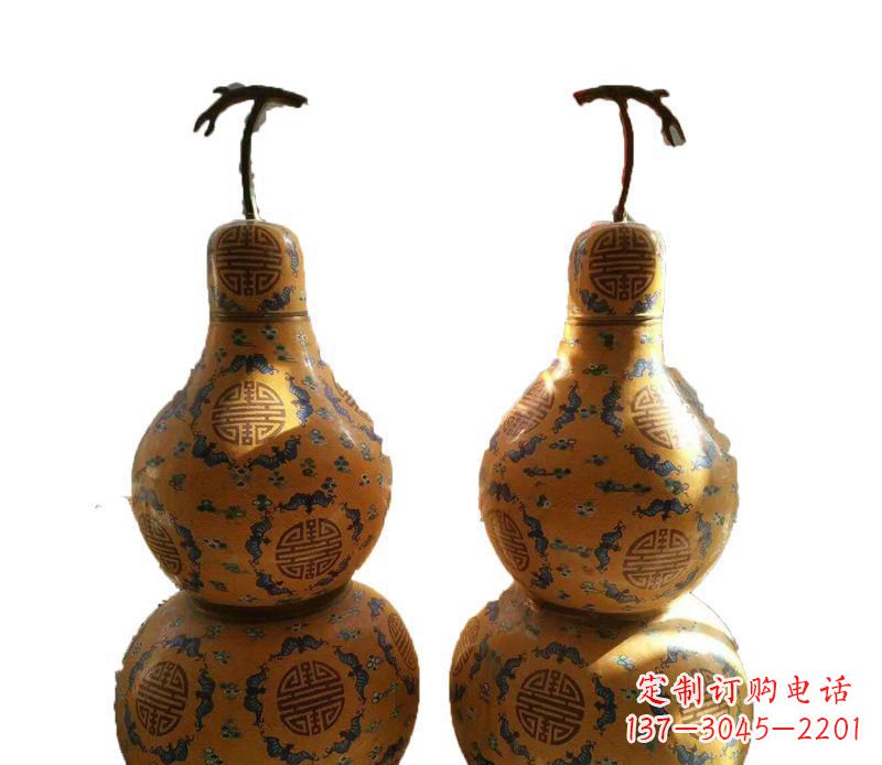 广西传统文化精美葫芦铜雕