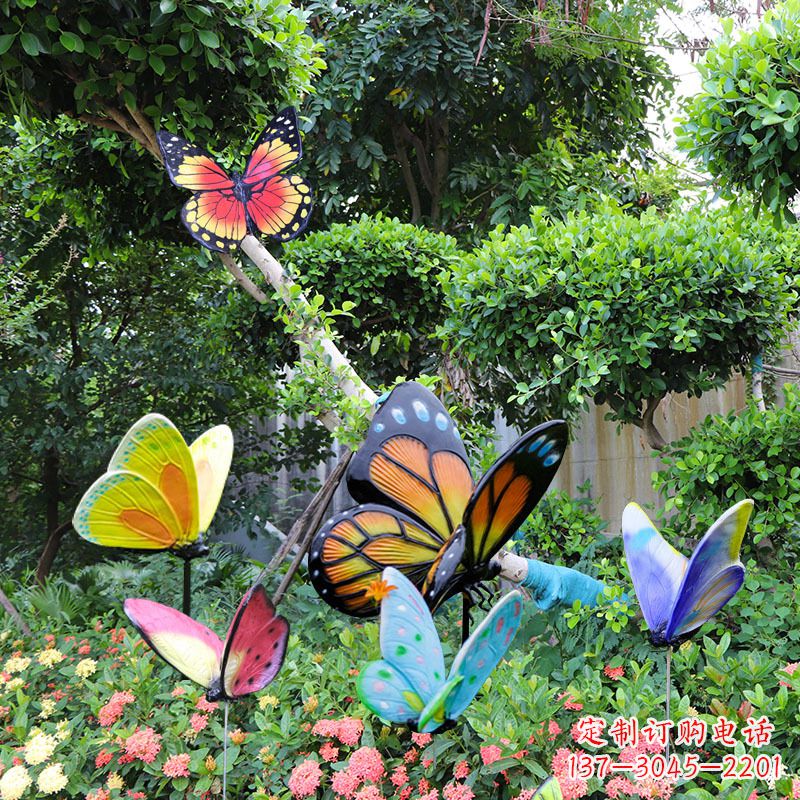 广西蝴蝶玻璃钢仿真雕塑