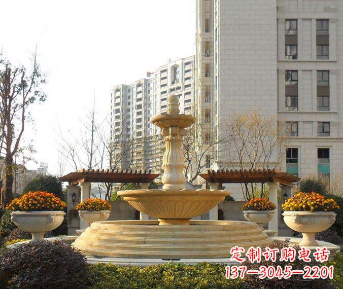 广西户外多层喷泉石雕 (2)