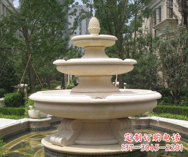 广西户外多层喷泉石雕 (3)