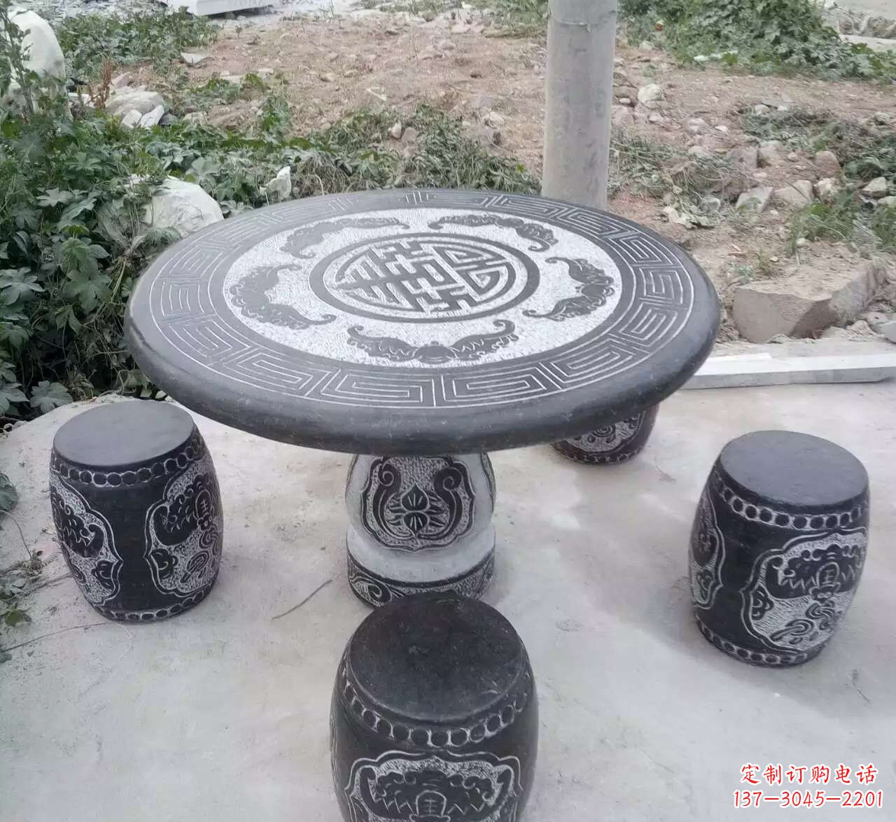 广西户外石桌凳