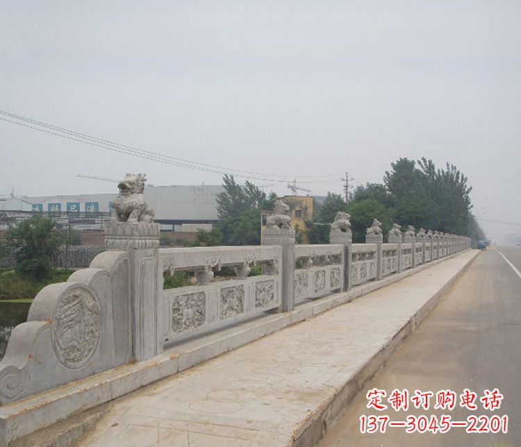 广西护城河大理石栏板石雕 (2)