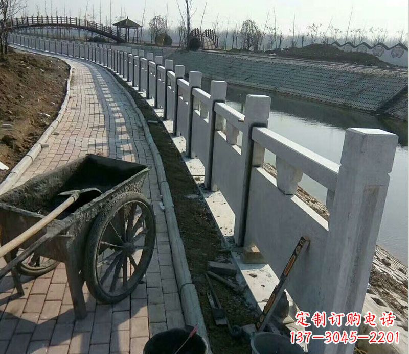 广西精美大理石栏杆石雕