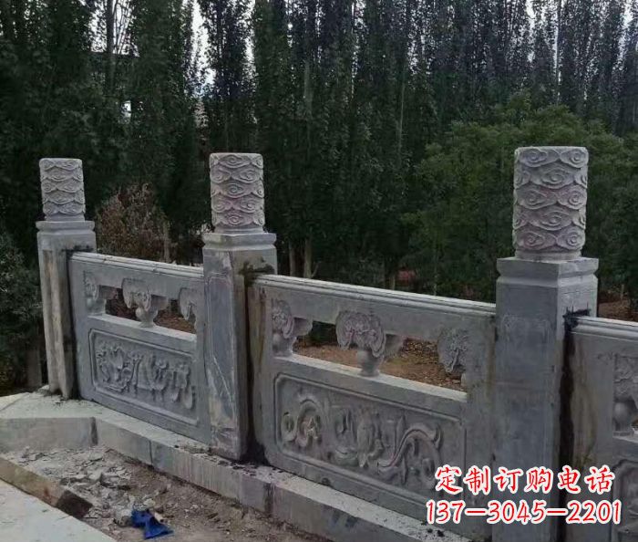 广西护城河建筑石雕栏板 (3)
