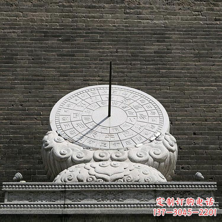 广西花岗岩古代计时器日晷雕塑