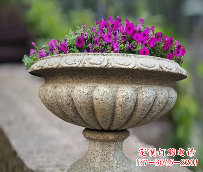广西专业的花岗岩花盆石雕