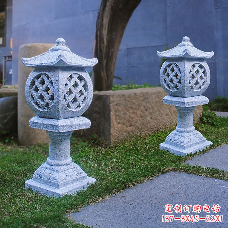 广西花岗岩石灯笼雕塑——点缀家园,照亮晚宴