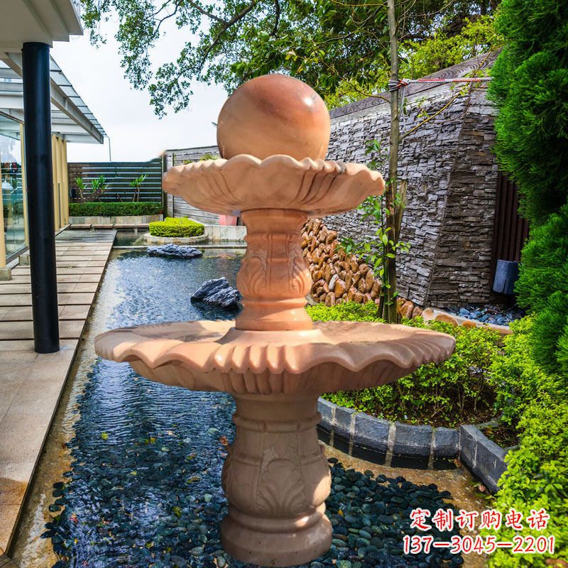 广西花岗岩石风水球雕塑