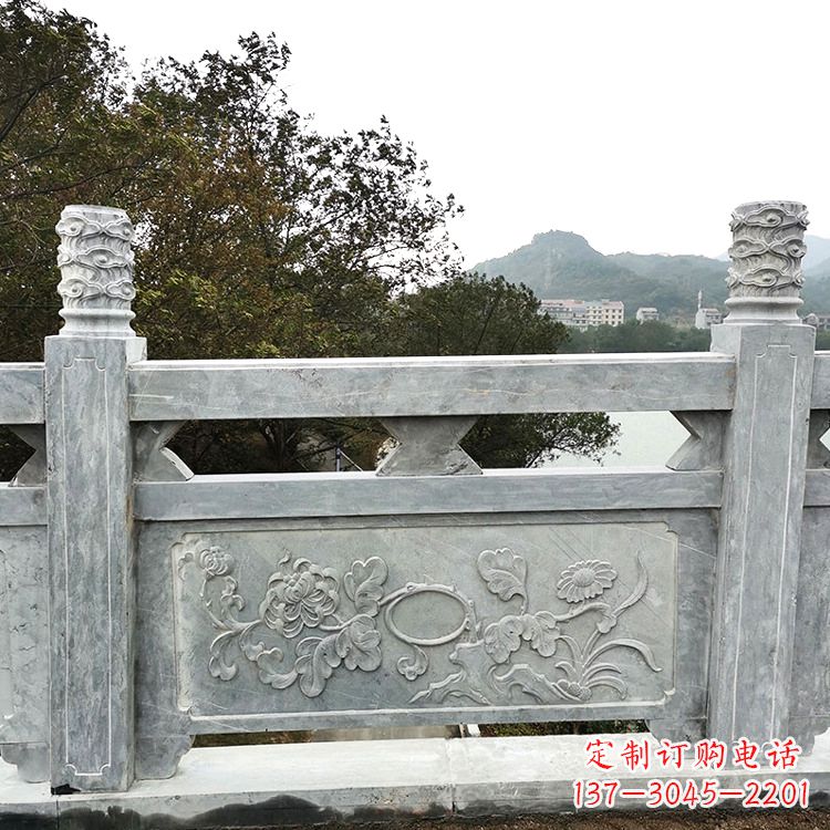 广西花岗岩石雕栏板,美轮美奂
