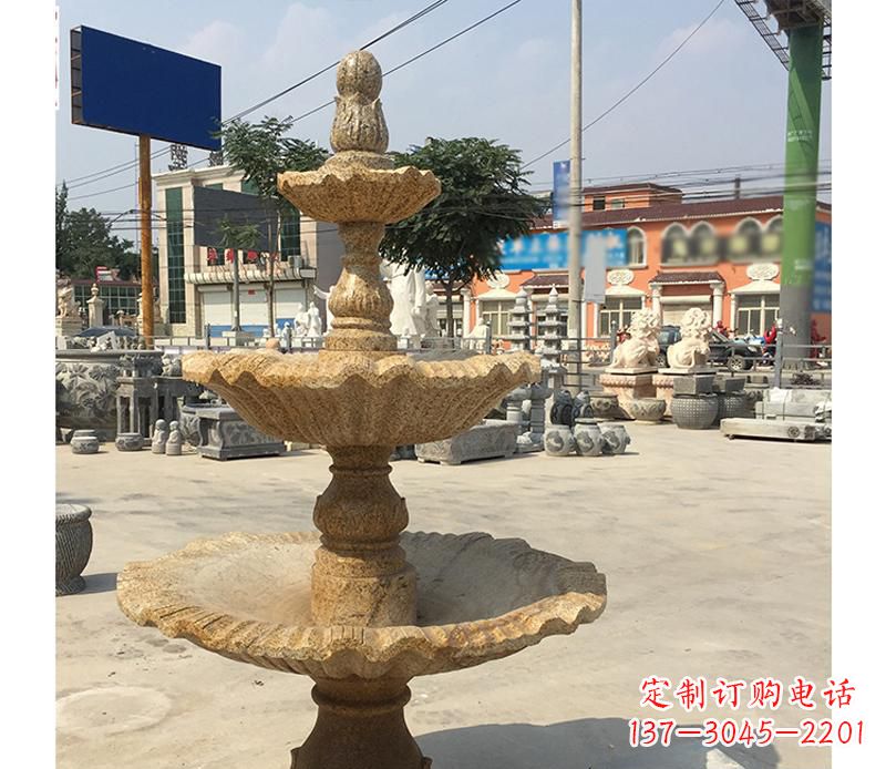广西花岗岩双层景观喷泉