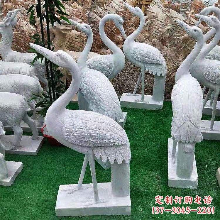 广西花岗岩仙鹤雕塑,给您的家增添浓浓的古典风情