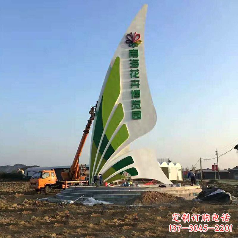 广西美丽的蝴蝶造型景观雕塑
