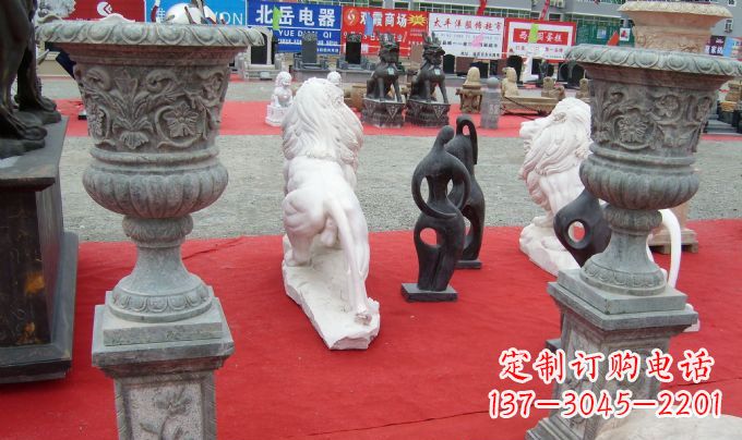 广西花盆公园景观石雕