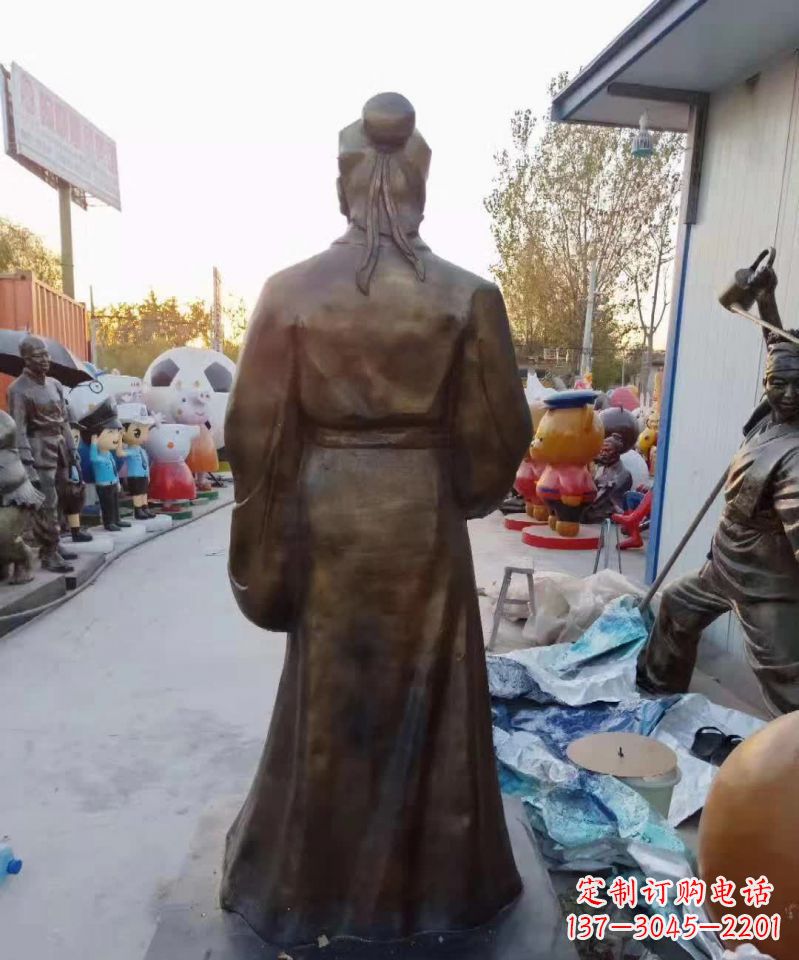 广西精美雕塑永流传——华佗名医铜雕(定制)
