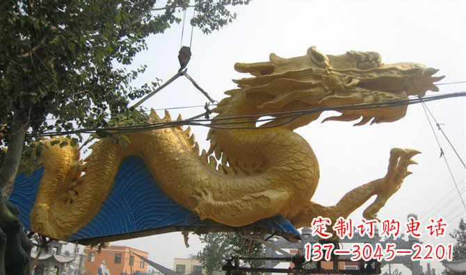 广西中领雕塑——黄金龙雕塑定制