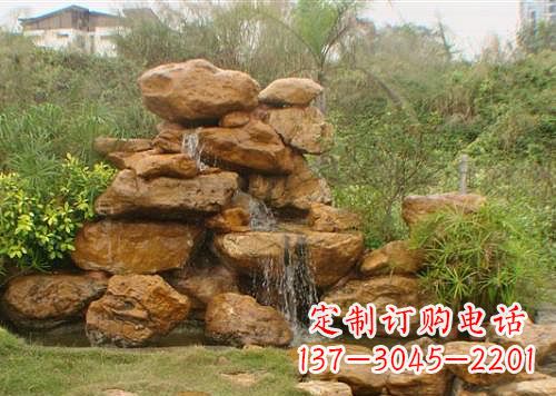 广西黄蜡石假山雕塑,古典美感与精细工艺的完美结合