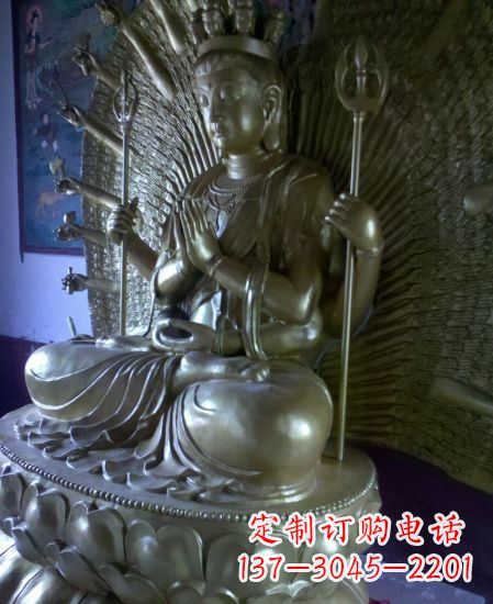 广西黄铜锻造佛像