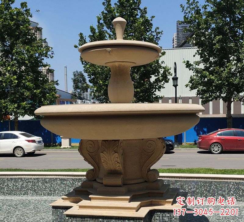 广西恵安石雕风水球-祈福家庭幸福