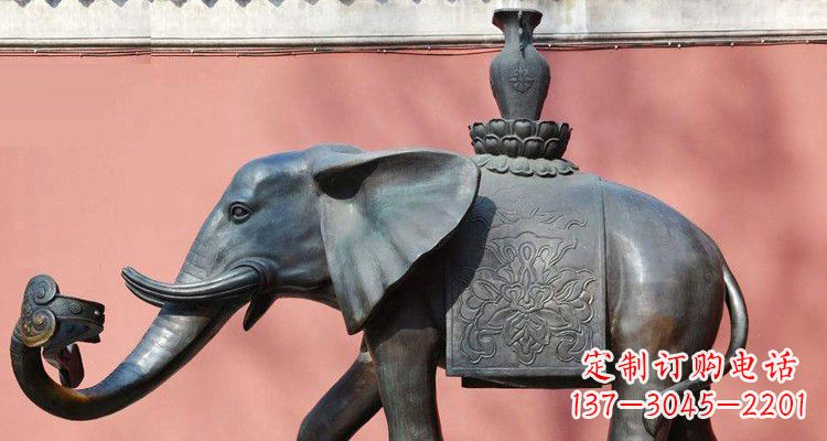 广西吉祥大象铜雕