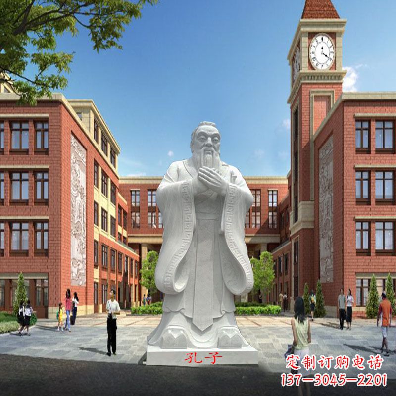 广西高雅&别致的胶州东湖孔子雕像,精美之作