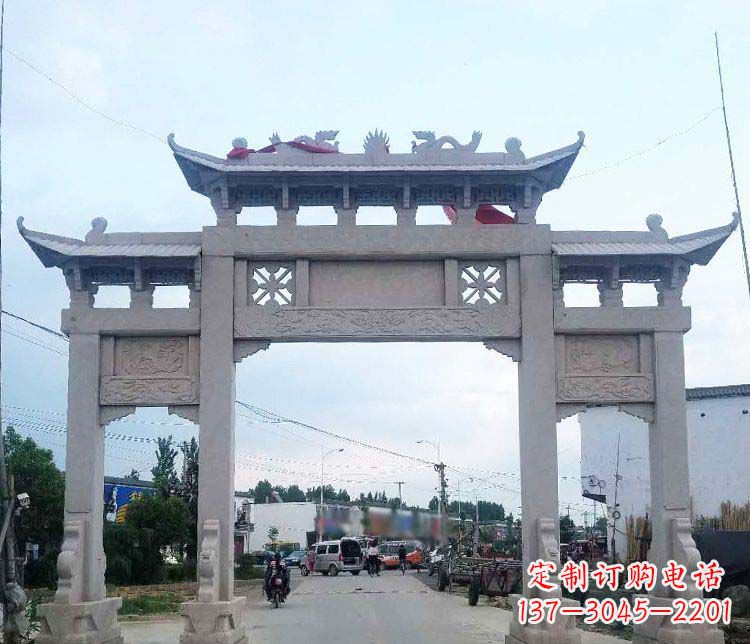 广西中领雕塑,传承传统,卓越牌坊雕塑