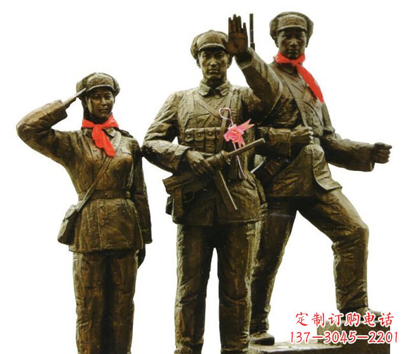 广西勇士战士雕塑,感受立于战场的英勇豪迈