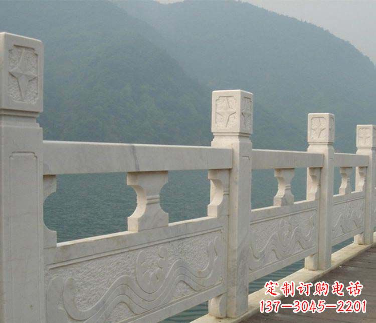 广西中领雕塑:景区大理石栏板石雕