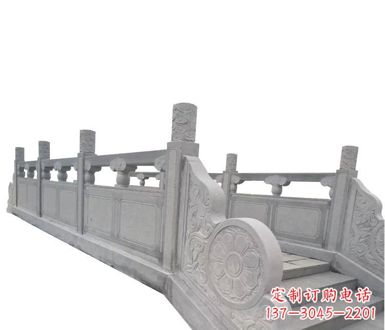 广西中领雕塑精美的大理石栏板石雕