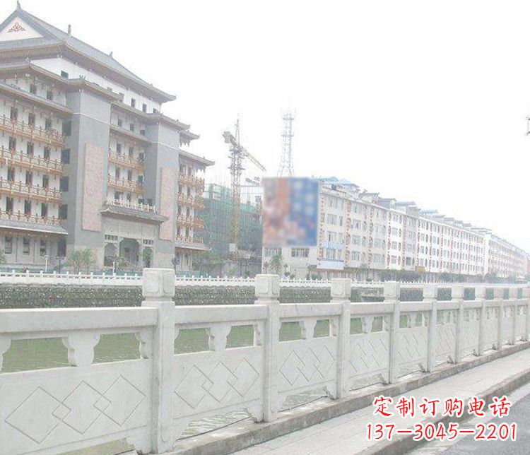 广西流光溢彩的大理石栏板石雕