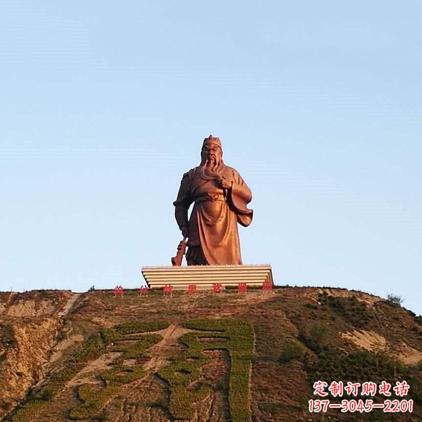 广西中领雕塑精心打造的历史名将关公雕像