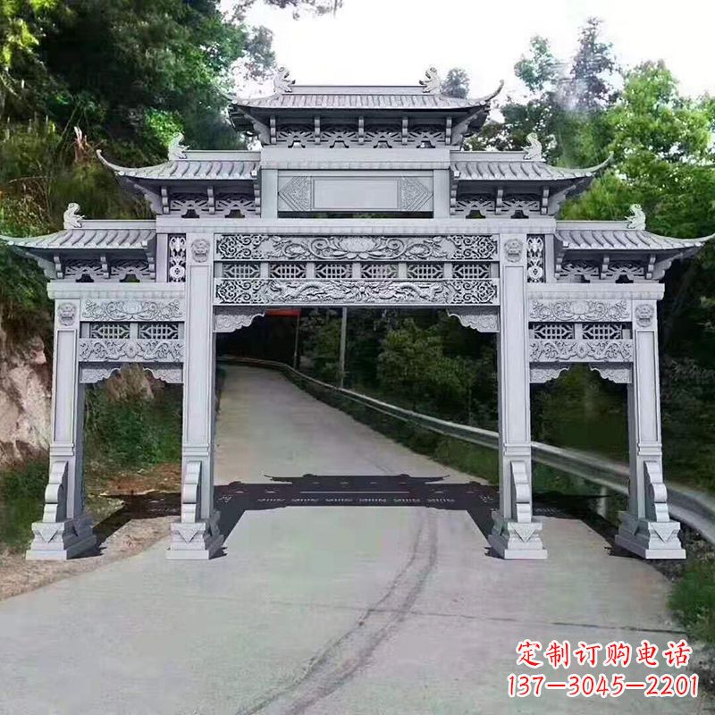 广西专业定制石牌坊雕塑