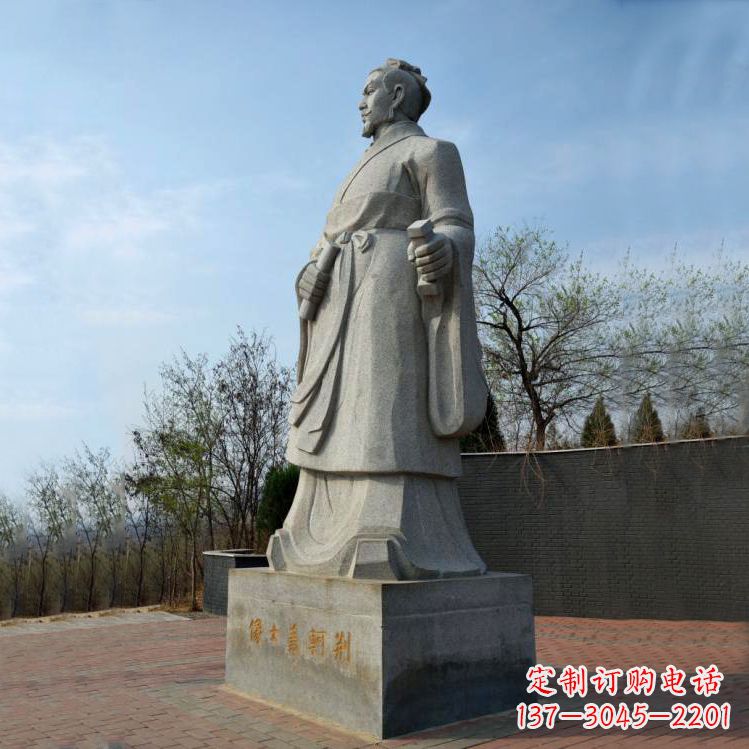 广西中国荆轲铜雕塑,给景区广场趣味增添历史感