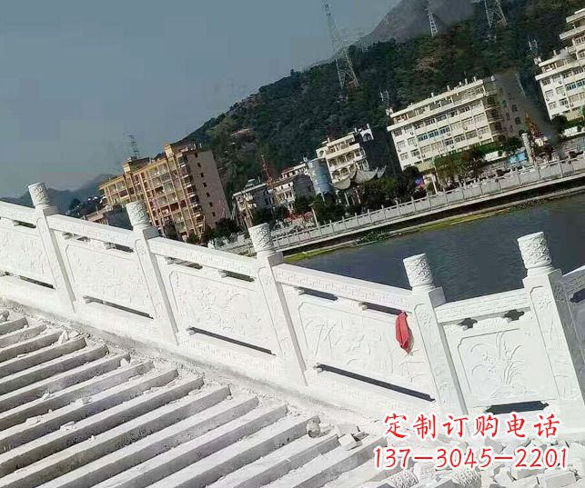 广西山东汉白玉栏板石雕