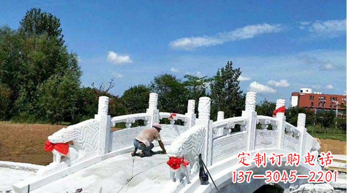 广西标题:领雕塑——最具艺术魅力的汉白玉石雕拱桥