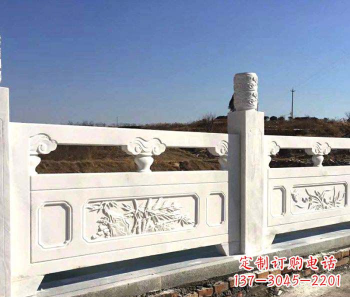 广西泰安中领雕塑汉白玉石浮雕栏板