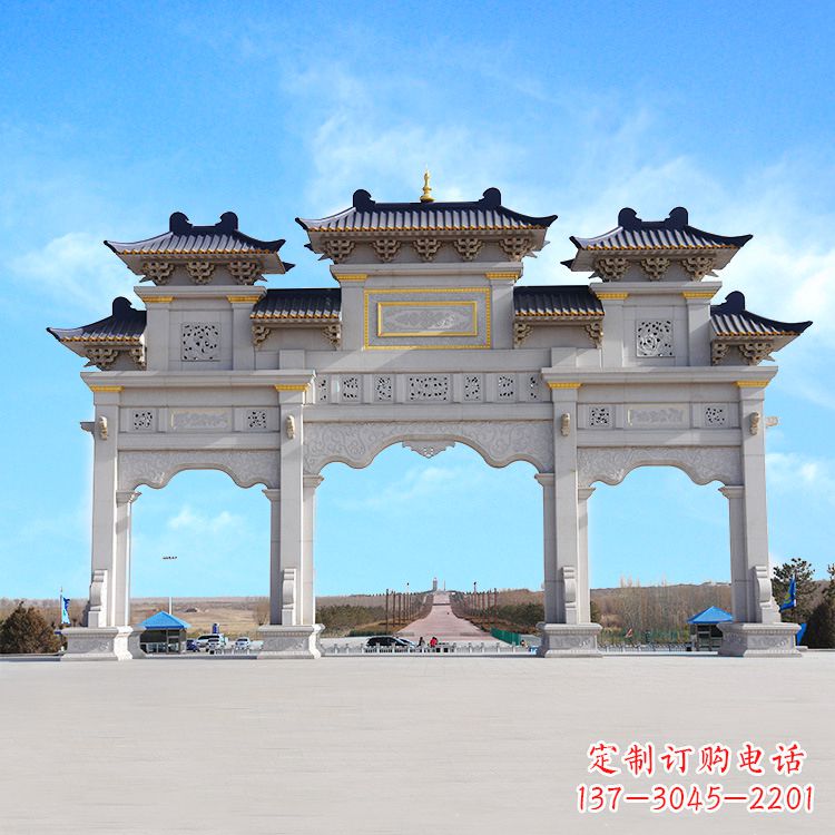 广西牌坊雕塑定制,让您的景点更出彩