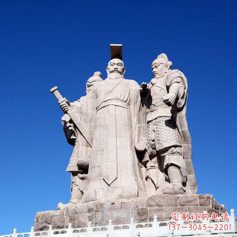 广西景区景点汉武帝刘彻大型石雕景观雕塑