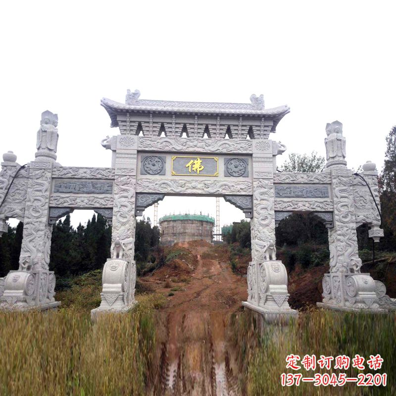 广西景区入口石牌坊雕塑,为您塑造独一无二的精美雕塑