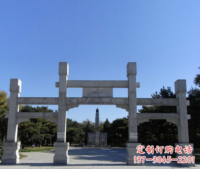 广西中领雕塑石雕牌坊定制