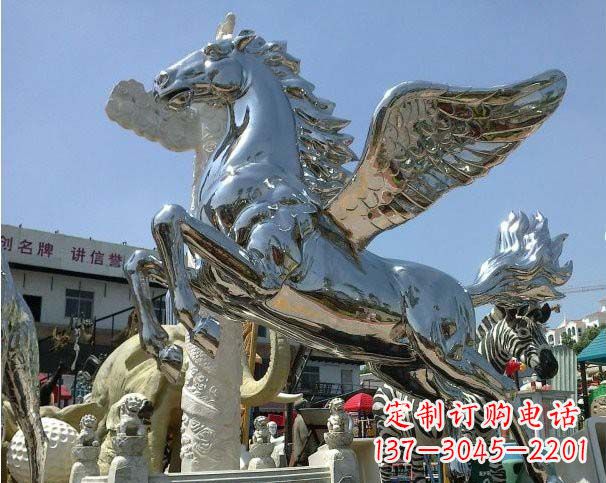广西中领雕塑定制的飞马雕塑