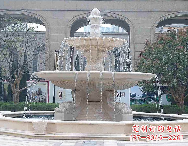 广西酒店喷泉石雕