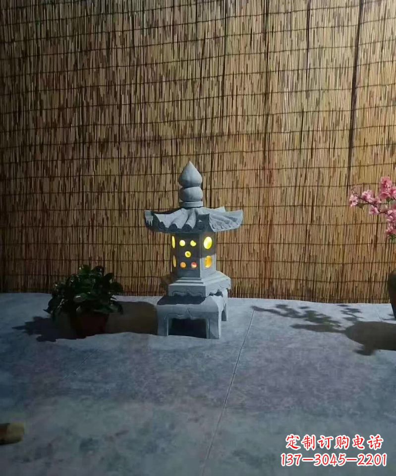 广西酒店石灯雕塑