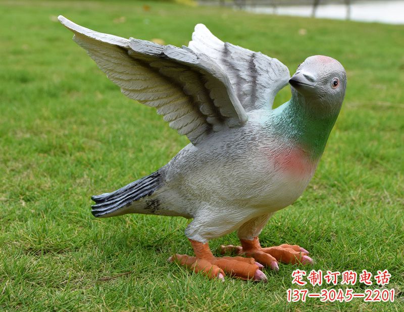 广西举个和平鸽雕塑