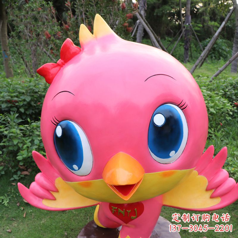 广西中领雕塑精致玻璃鸽子雕塑