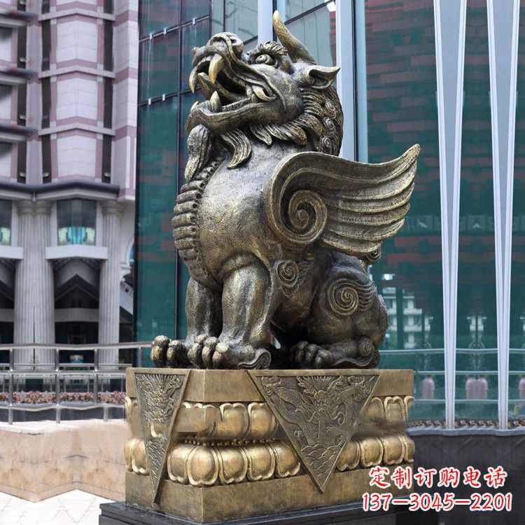 广西享受艺术的迷人之美:貔貅铜雕