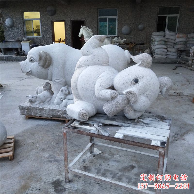 广西精致大理石动物雕塑