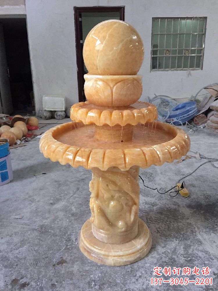广西品位客厅的福气——风水球雕塑